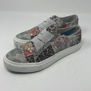 Blowfish Womens Skip On Shoes Size 8 Multi Print